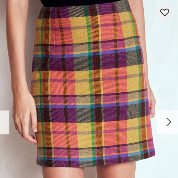 Boden Gia Wool A Line Mini Skirt Size 10 - Picture 5 of 5